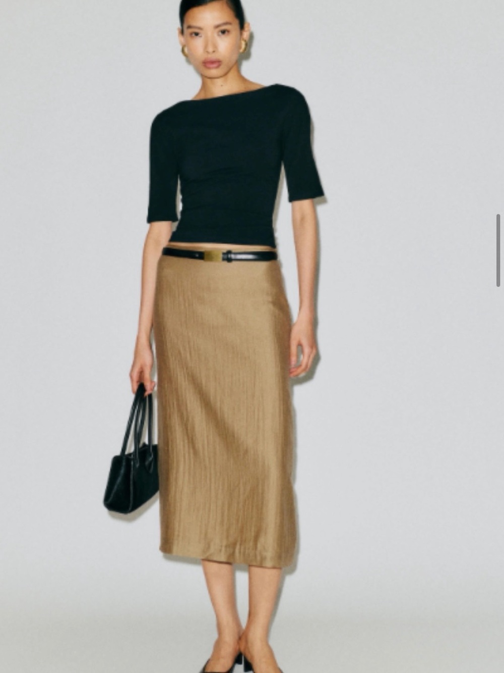 Helen Low Waist Midi Skirt
